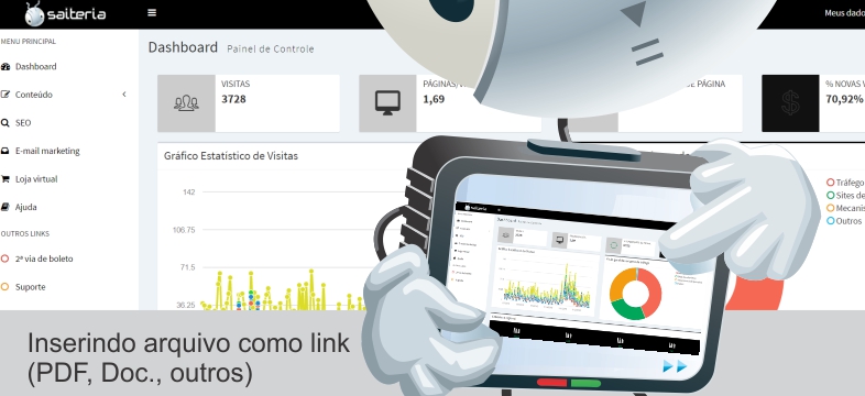 Inserindo arquivo como link (PDF, Doc., outros) Inserindo arquivo como link (PDF, Doc., outros)
