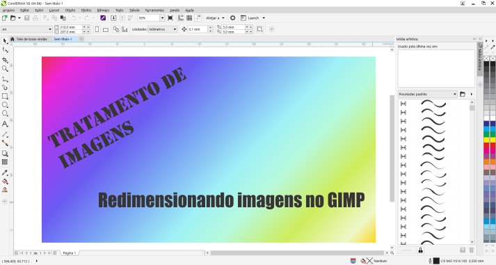 Redimensionando imagens no GIMP Redimensionando imagens no GIMP