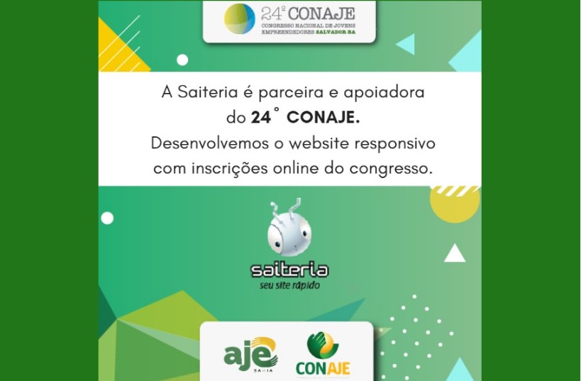 A Saiteria é apoiadora do CONAJE 2018 A Saiteria é apoiadora do CONAJE 2018